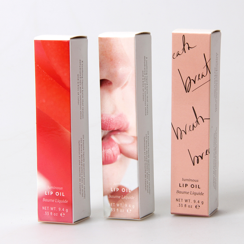 Nachhaltige, maßgeschneiderte Papierkosmetik-Lippenöl-Lipgloss-Verpackungsbox
