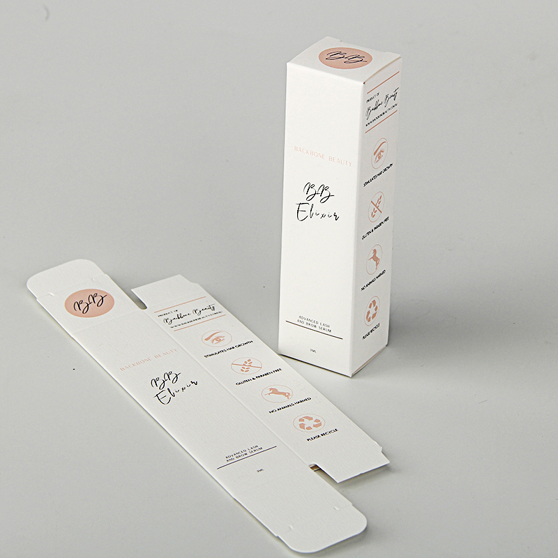 Umweltfreundliche kundenspezifische Kosmetikverpackungsbox aus weißem Texturpapier