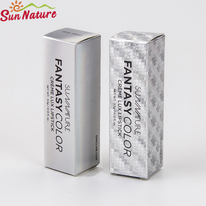 Custom Design Silberpapier Lippenstift Verpackungsbox