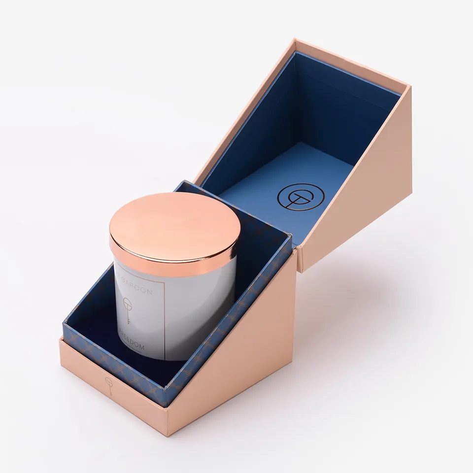 Individuell bedruckter Logo-Papier-Karton-Parfüm-Kerzen-Geschenk-Verpackungskasten 